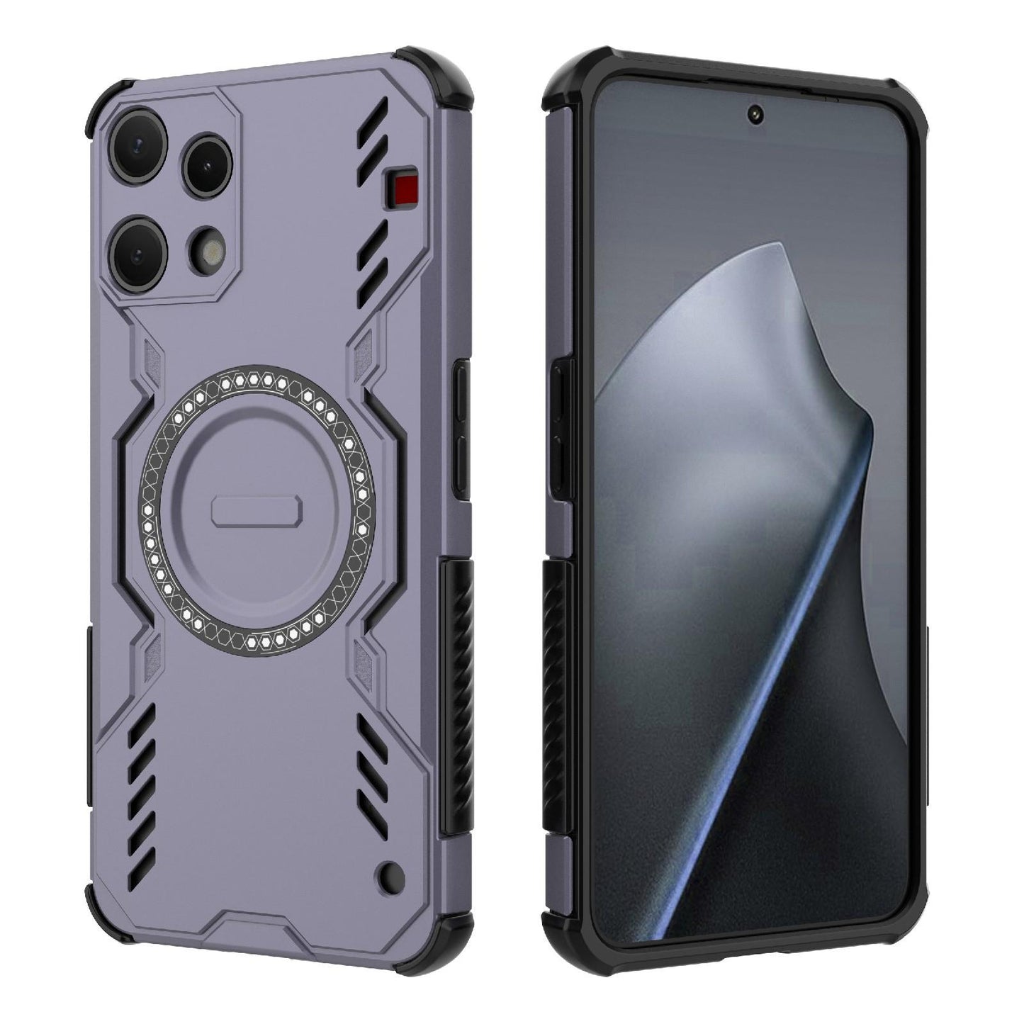 Nothing Phone 3a Lite 5G Butterfly Armor MagSafe Magnetic Ring Shockproof Protective Phone Case with Stand
