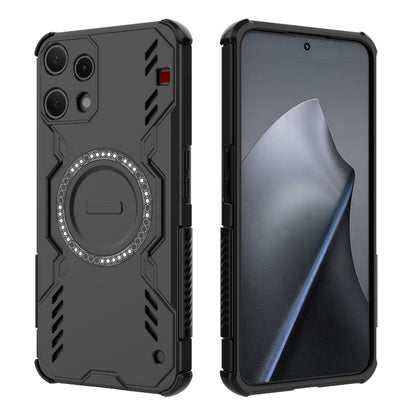 Nothing Phone 3a Lite 5G Butterfly Armor MagSafe Magnetic Ring Shockproof Protective Phone Case with Stand