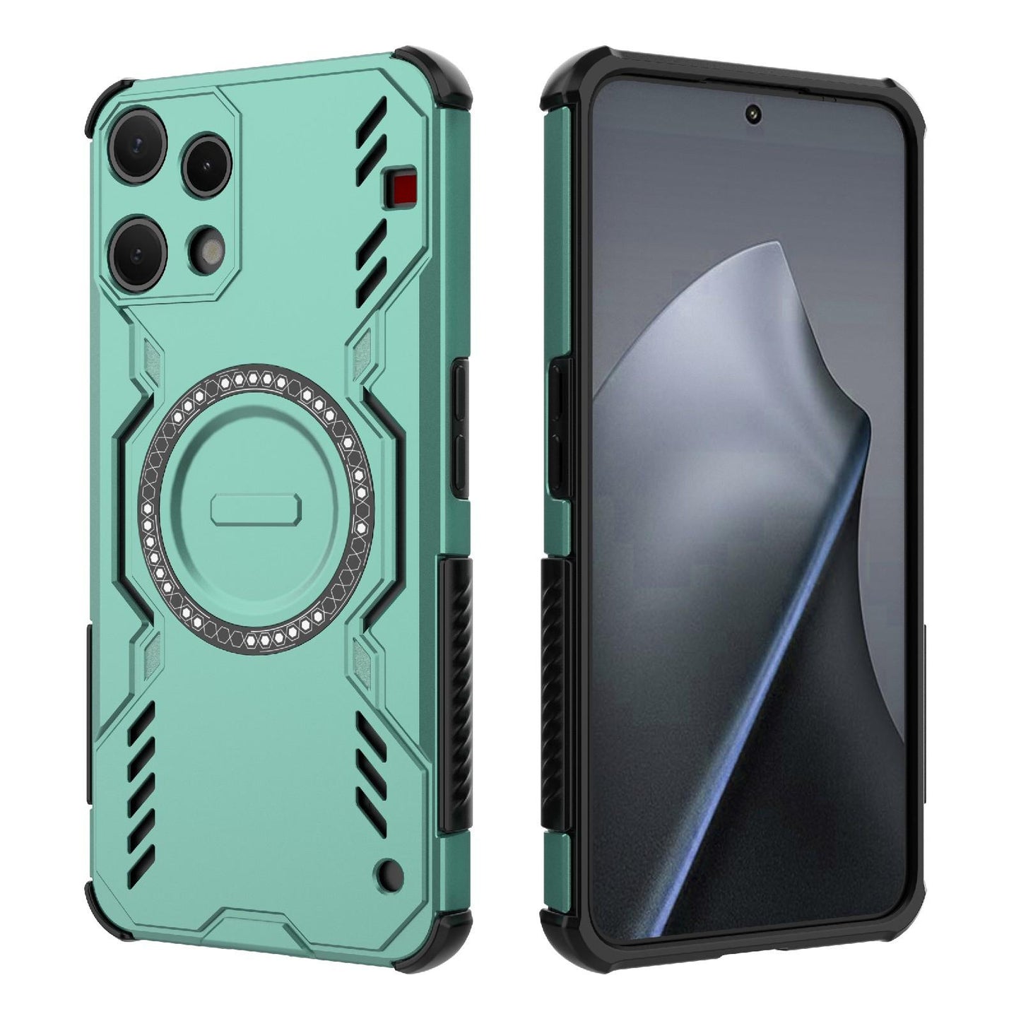 Nothing Phone 3a Lite 5G Butterfly Armor MagSafe Magnetic Ring Shockproof Protective Phone Case with Stand