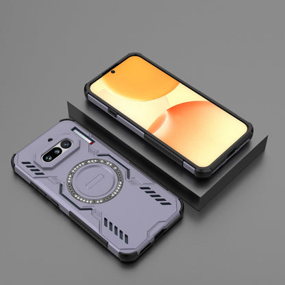 Nothing Phone 4a 5G Butterfly Armor MagSafe Magnetic Ring Shockproof Protective Phone Case with Stand
