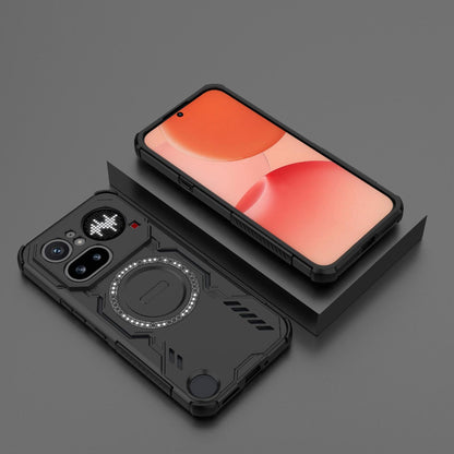 Nothing Phone 4a Pro 5G Butterfly Armor MagSafe Magnetic Ring Shockproof Protective Phone Case with Stand