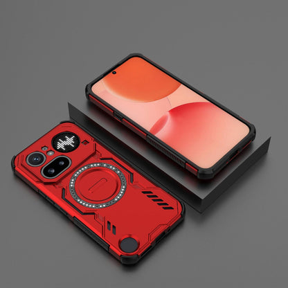 Nothing Phone 4a Pro 5G Butterfly Armor MagSafe Magnetic Ring Shockproof Protective Phone Case with Stand
