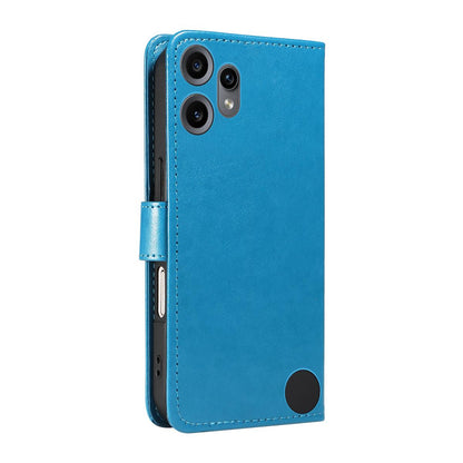 For Nothing CMF Phone 2 Pro Cat and Bee Embossed Flip Leather Phone Case Wallet Cover with Card Slots Cash Pocket Magnetic Stand Protective Shockproof TPU PU Leather Case with Wrist Strap