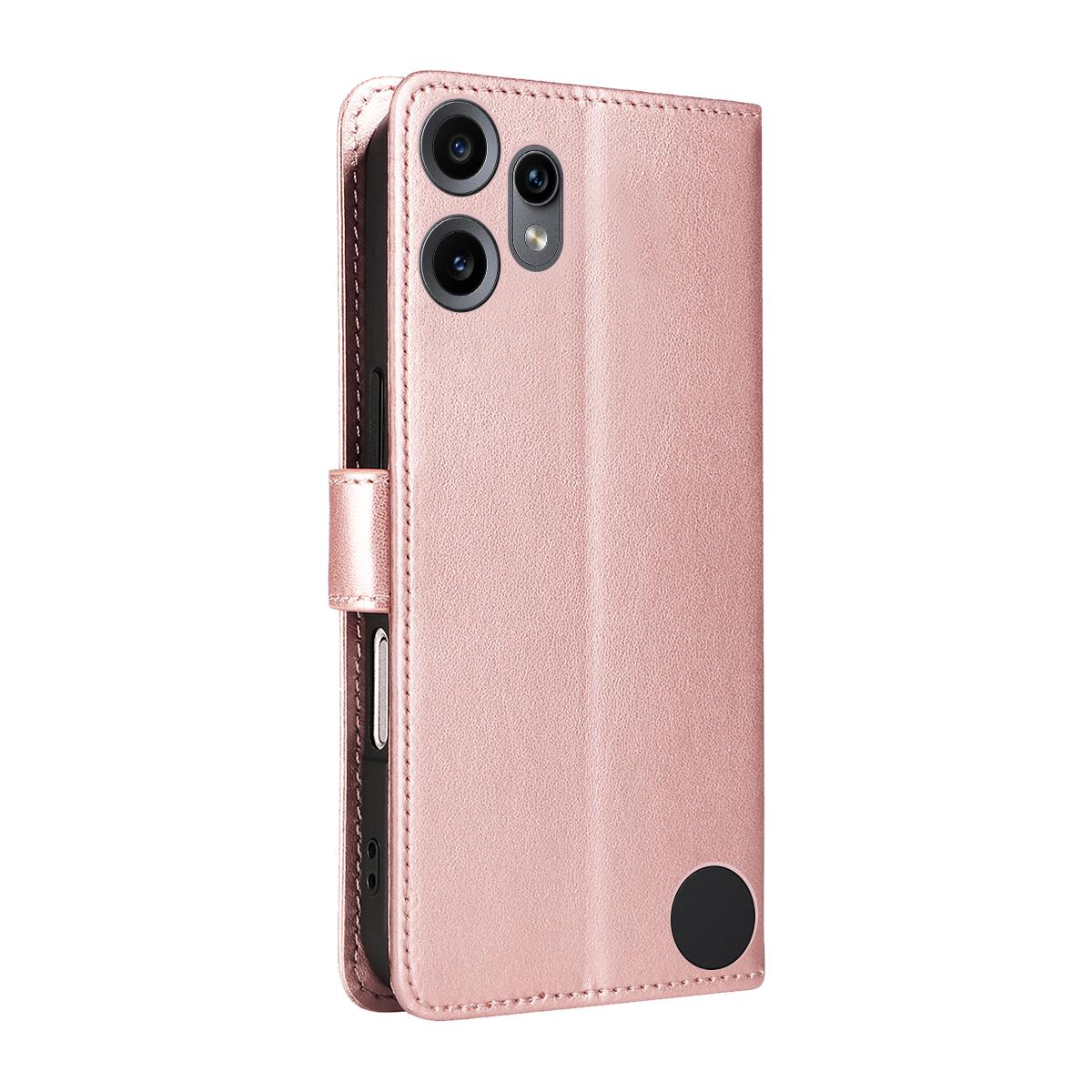 For Nothing CMF Phone 2 Pro Cat and Bee Embossed Flip Leather Phone Case Wallet Cover with Card Slots Cash Pocket Magnetic Stand Protective Shockproof TPU PU Leather Case with Wrist Strap