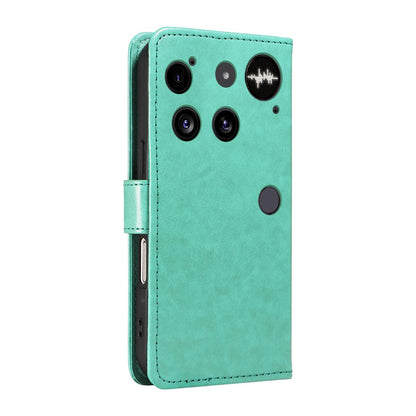 For Nothing Phone 3 Cat and Bee Embossed Flip Leather Phone Case Wallet Cover with Card Slots Cash Pocket Magnetic Stand Protective Shockproof TPU PU Leather Case with Wrist Strap