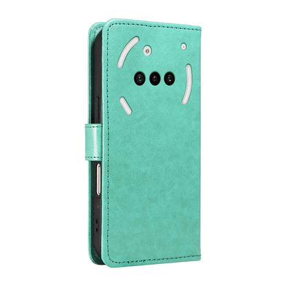 For Nothing Phone 3A Cat and Bee Embossed Flip Leather Phone Case Wallet Cover with Card Slots Cash Pocket Magnetic Stand Protective Shockproof TPU PU Leather Case with Wrist Strap