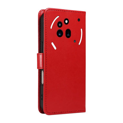 For Nothing Phone 3A Pro Cat and Bee Embossed Flip Leather Phone Case Wallet Cover with Card Slots Cash Pocket Magnetic Stand Protective Shockproof TPU PU Leather Case with Wrist Strap