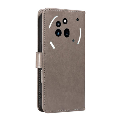 For Nothing Phone 3A Pro Cat and Bee Embossed Flip Leather Phone Case Wallet Cover with Card Slots Cash Pocket Magnetic Stand Protective Shockproof TPU PU Leather Case with Wrist Strap
