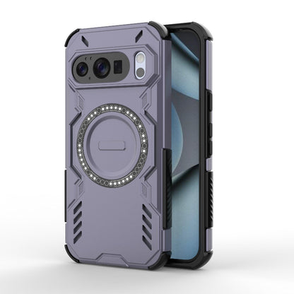 Google Pixel 10 Butterfly Armor MagSafe Magnetic Ring Shockproof Protective Phone Case with Stand