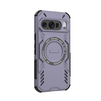Google Pixel 10 Butterfly Armor MagSafe Magnetic Ring Shockproof Protective Phone Case with Stand