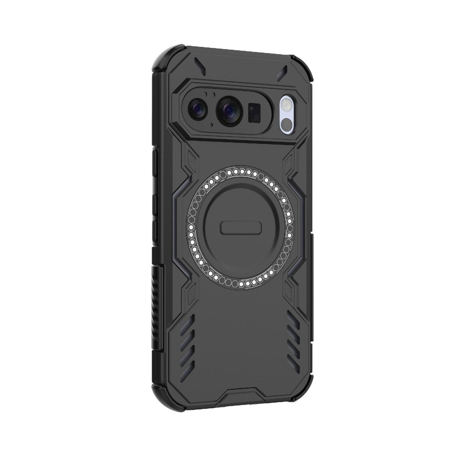 Google Pixel 10 Butterfly Armor MagSafe Magnetic Ring Shockproof Protective Phone Case with Stand