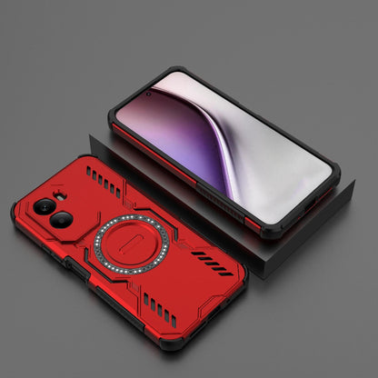 Xiaomi Poco M7 4G 169mm Butterfly Armor MagSafe Magnetic Ring Shockproof Protective Phone Case with Stand