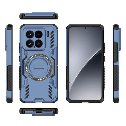 Xiaomi 15 5G Butterfly Armor MagSafe Magnetic Ring Shockproof Protective Phone Case with Stand
