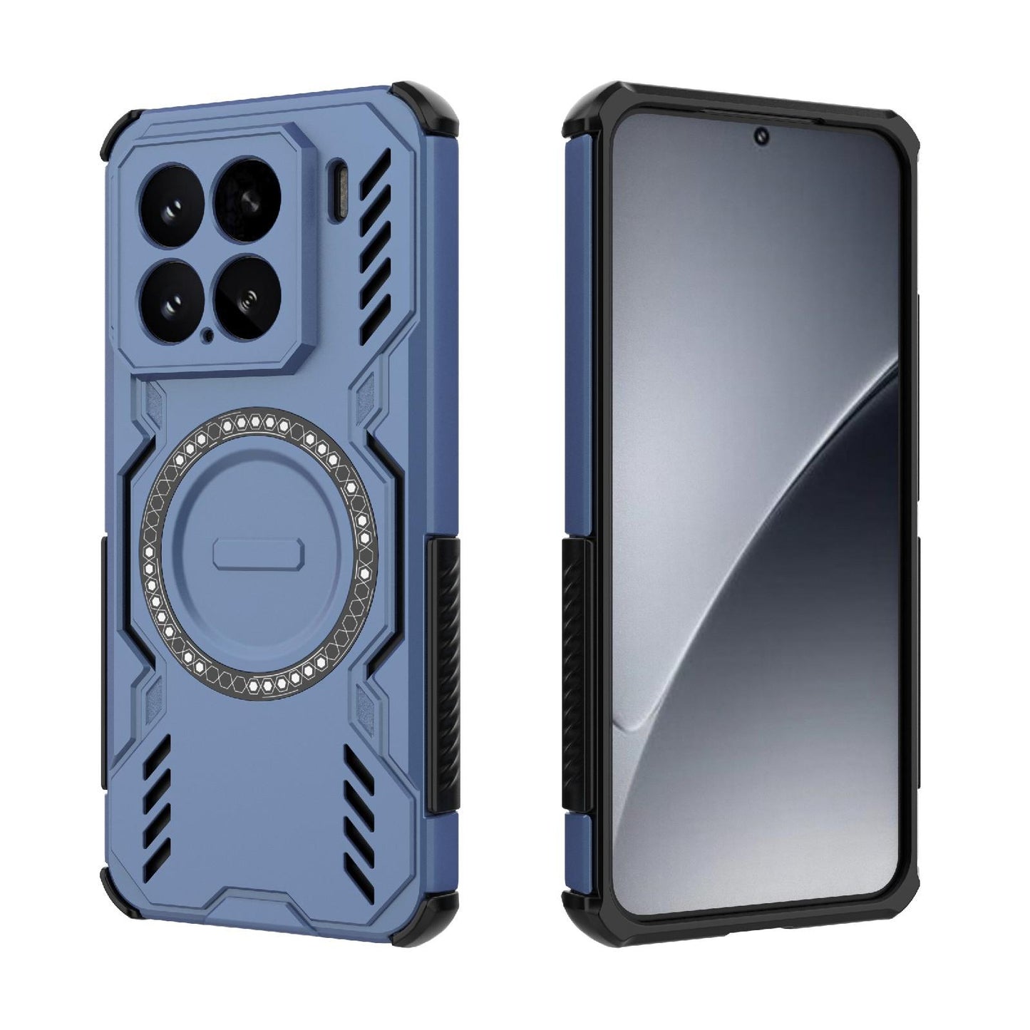 Xiaomi 15 5G Butterfly Armor MagSafe Magnetic Ring Shockproof Protective Phone Case with Stand