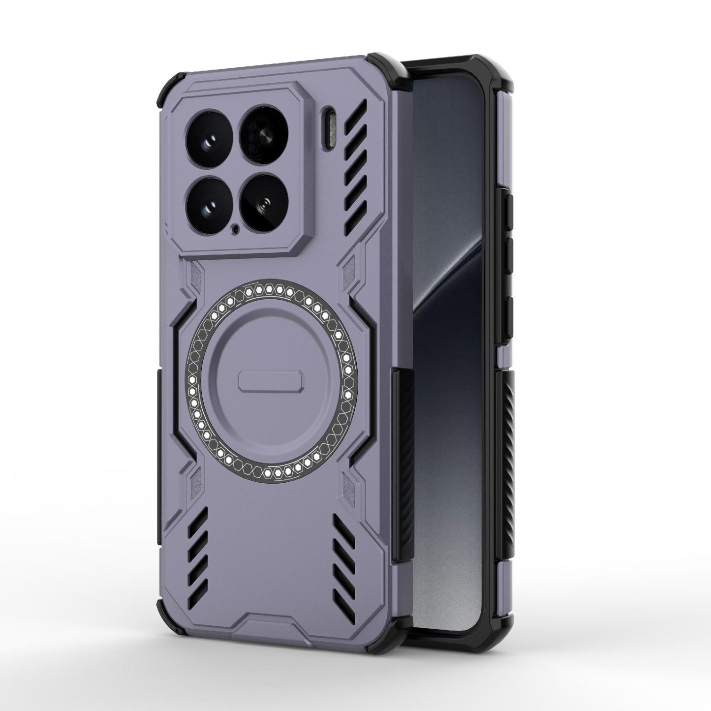 Xiaomi 15 5G Butterfly Armor MagSafe Magnetic Ring Shockproof Protective Phone Case with Stand