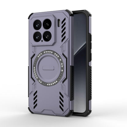 Xiaomi 15 5G Butterfly Armor MagSafe Magnetic Ring Shockproof Protective Phone Case with Stand