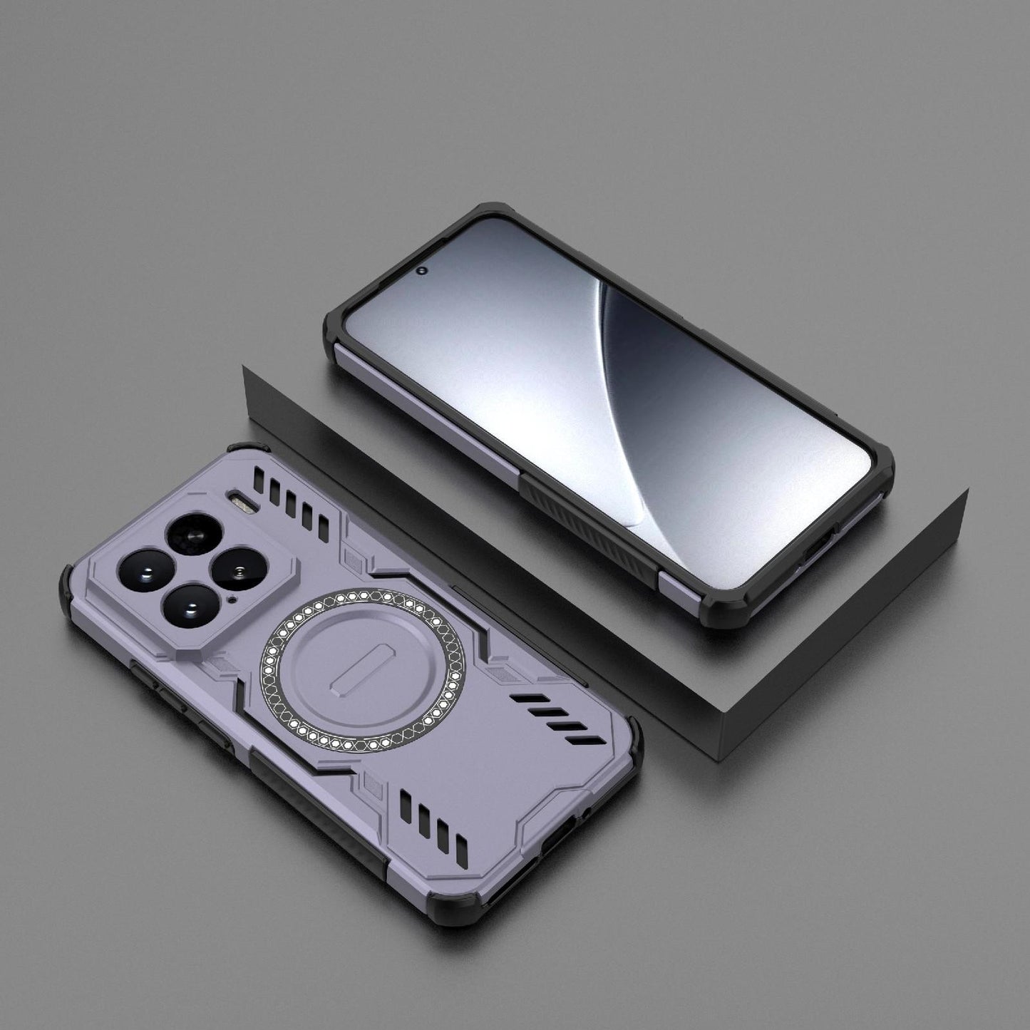 Xiaomi 15 5G Butterfly Armor MagSafe Magnetic Ring Shockproof Protective Phone Case with Stand