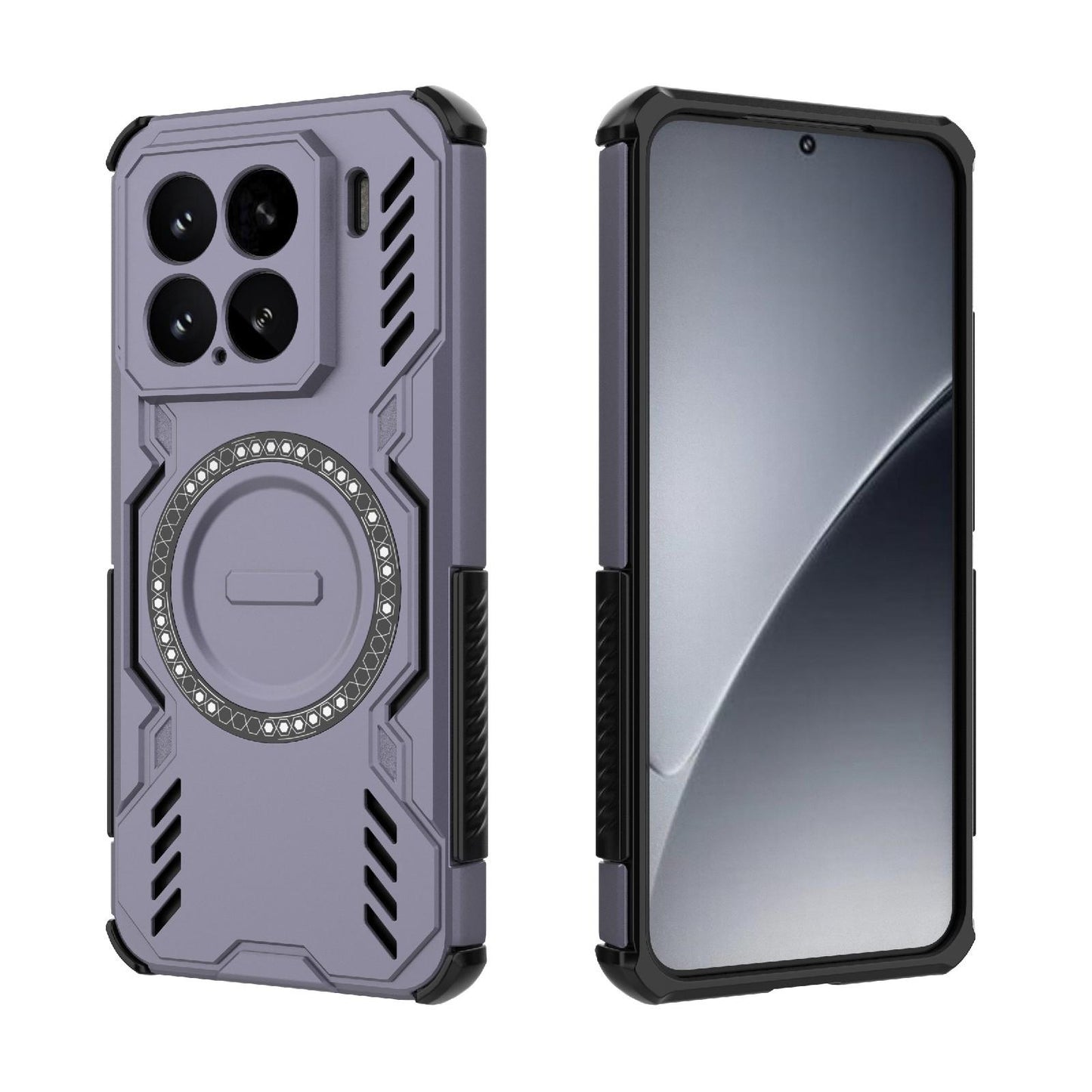 Xiaomi 15 5G Butterfly Armor MagSafe Magnetic Ring Shockproof Protective Phone Case with Stand