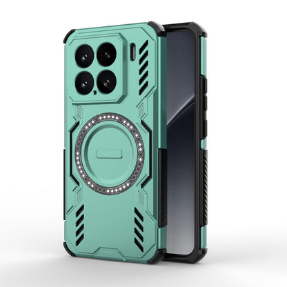 Xiaomi 15 5G Butterfly Armor MagSafe Magnetic Ring Shockproof Protective Phone Case with Stand