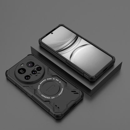 Xiaomi 15 Ultra 5G Butterfly Armor MagSafe Magnetic Ring Shockproof Protective Phone Case with Stand