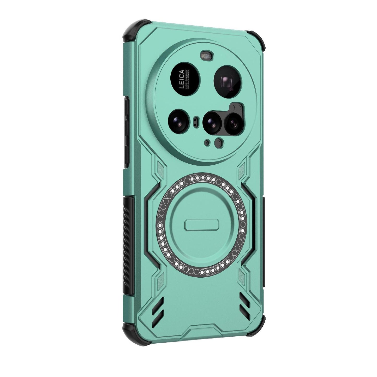 Xiaomi 15 Ultra 5G Butterfly Armor MagSafe Magnetic Ring Shockproof Protective Phone Case with Stand
