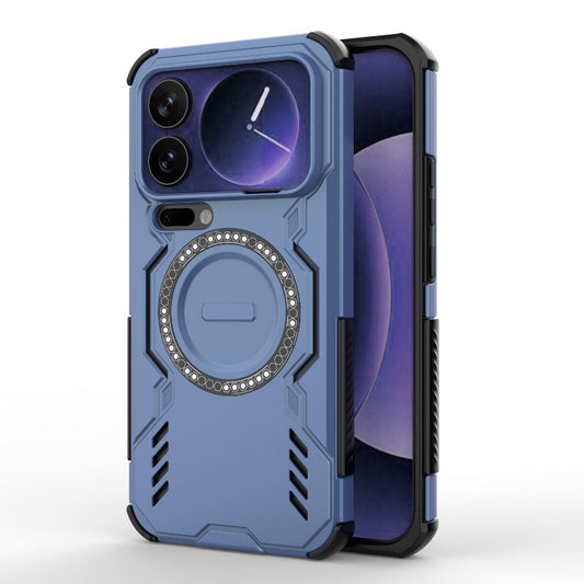 Xiaomi 17 Pro Max 5G Butterfly Armor MagSafe Magnetic Ring Shockproof Protective Phone Case with Stand