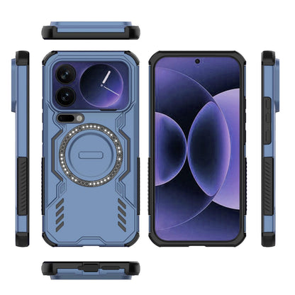 Xiaomi 17 Pro Max 5G Butterfly Armor MagSafe Magnetic Ring Shockproof Protective Phone Case with Stand