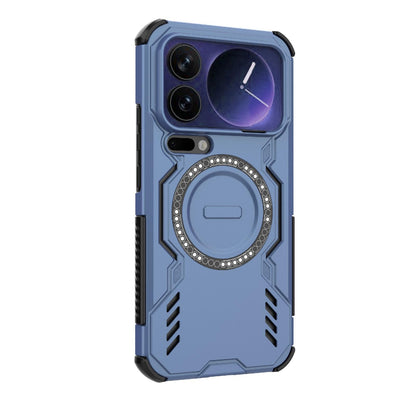 Xiaomi 17 Pro Max 5G Butterfly Armor MagSafe Magnetic Ring Shockproof Protective Phone Case with Stand