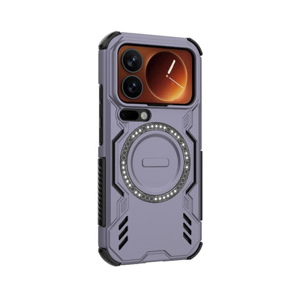 Xiaomi 17 Pro 5G Butterfly Armor MagSafe Magnetic Ring Shockproof Protective Phone Case with Stand