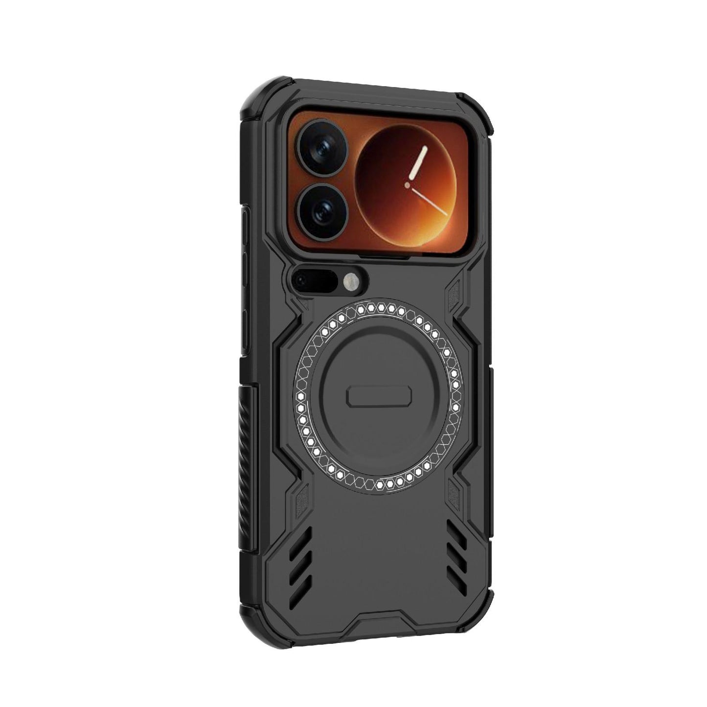 Xiaomi 17 Pro 5G Butterfly Armor MagSafe Magnetic Ring Shockproof Protective Phone Case with Stand