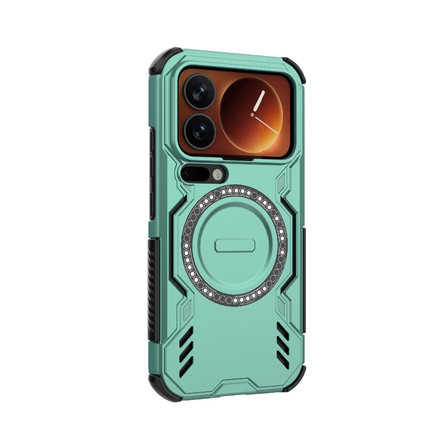 Xiaomi 17 Pro 5G Butterfly Armor MagSafe Magnetic Ring Shockproof Protective Phone Case with Stand