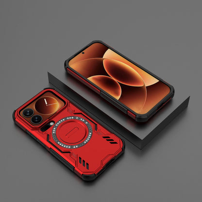 Xiaomi 17 Pro 5G Butterfly Armor MagSafe Magnetic Ring Shockproof Protective Phone Case with Stand