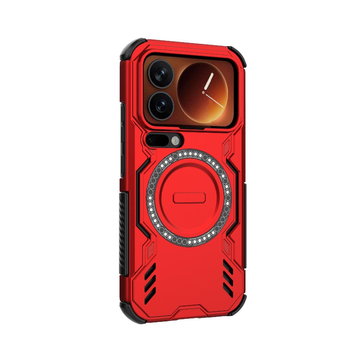 Xiaomi 17 Pro 5G Butterfly Armor MagSafe Magnetic Ring Shockproof Protective Phone Case with Stand