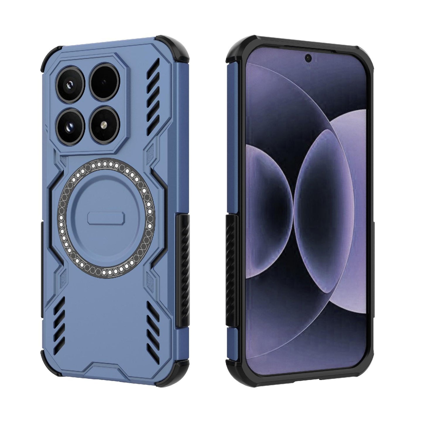 Xiaomi 17 5G Butterfly Armor MagSafe Magnetic Ring Shockproof Protective Phone Case with Stand