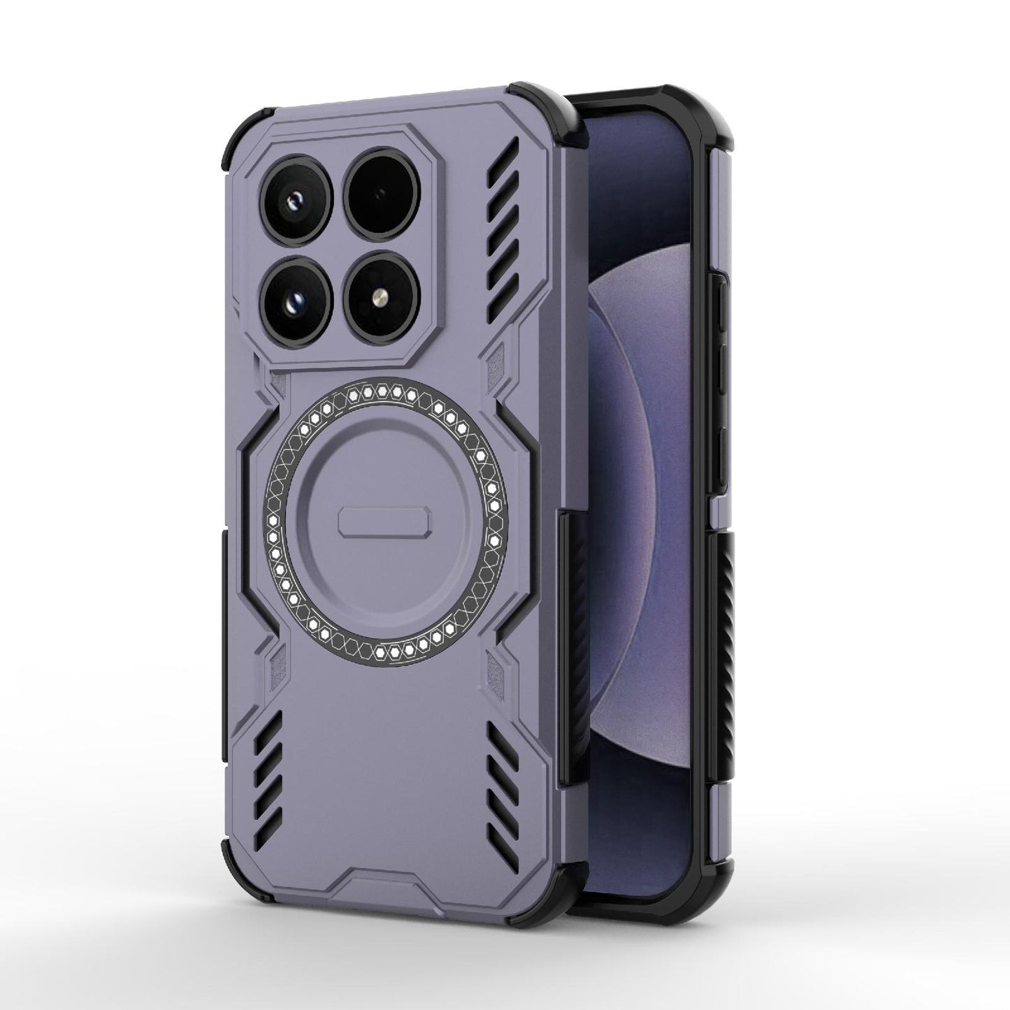 Xiaomi 17 5G Butterfly Armor MagSafe Magnetic Ring Shockproof Protective Phone Case with Stand