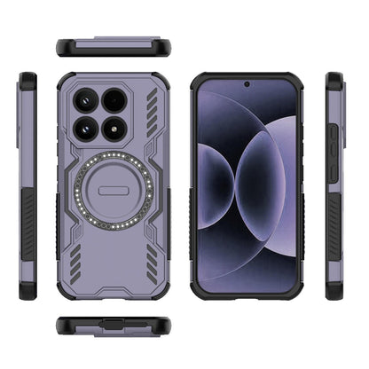 Xiaomi 17 5G Butterfly Armor MagSafe Magnetic Ring Shockproof Protective Phone Case with Stand