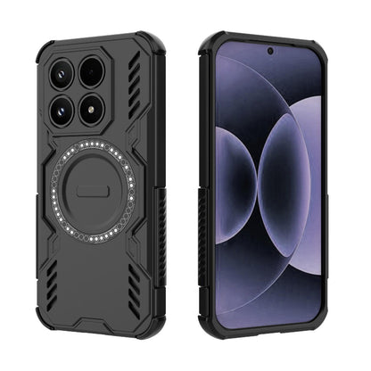 Xiaomi 17 5G Butterfly Armor MagSafe Magnetic Ring Shockproof Protective Phone Case with Stand