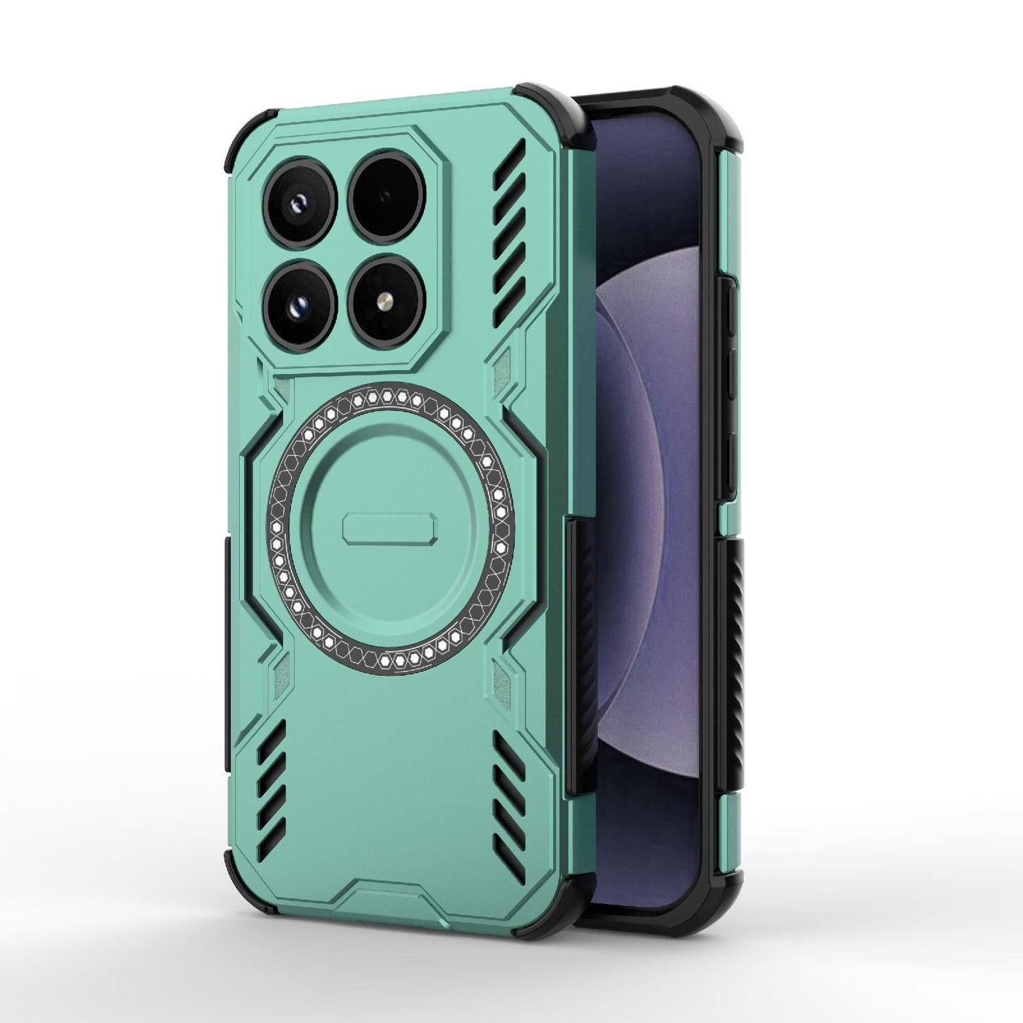 Xiaomi 17 5G Butterfly Armor MagSafe Magnetic Ring Shockproof Protective Phone Case with Stand
