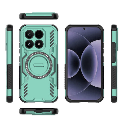 Xiaomi 17 5G Butterfly Armor MagSafe Magnetic Ring Shockproof Protective Phone Case with Stand