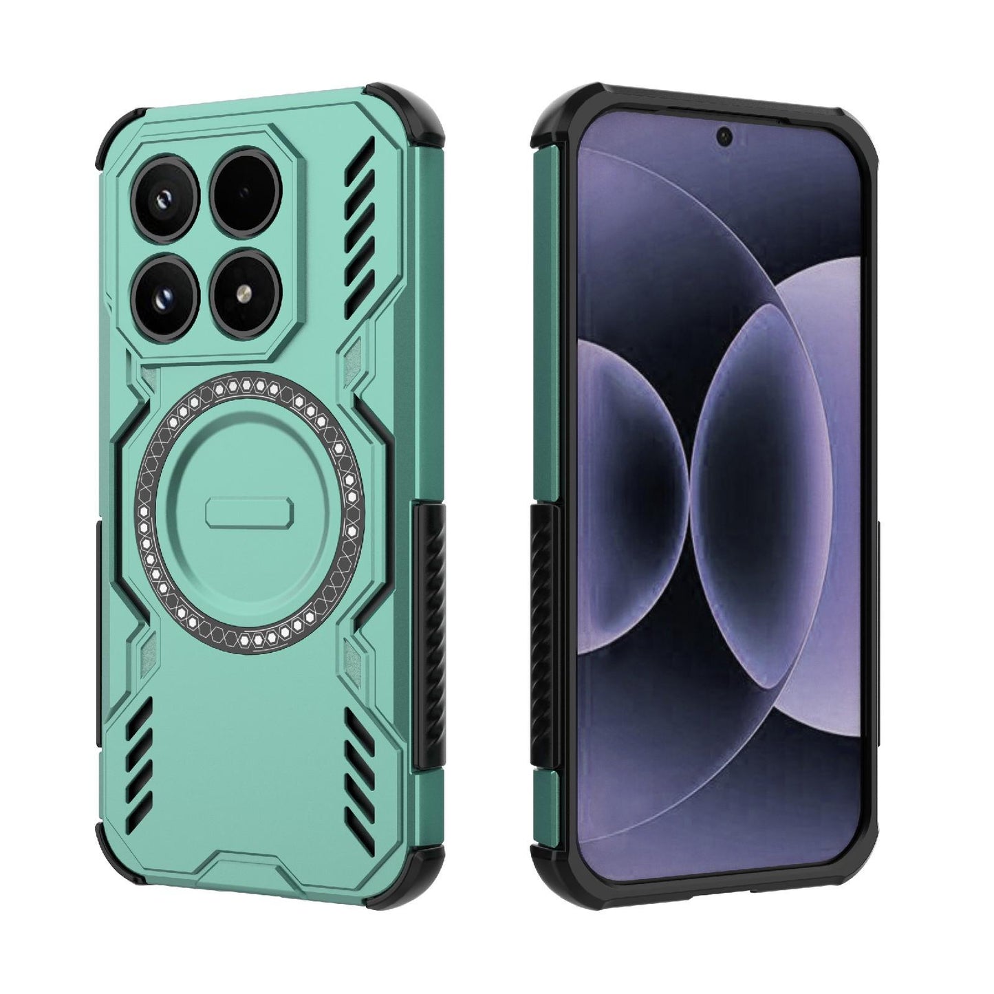Xiaomi 17 5G Butterfly Armor MagSafe Magnetic Ring Shockproof Protective Phone Case with Stand