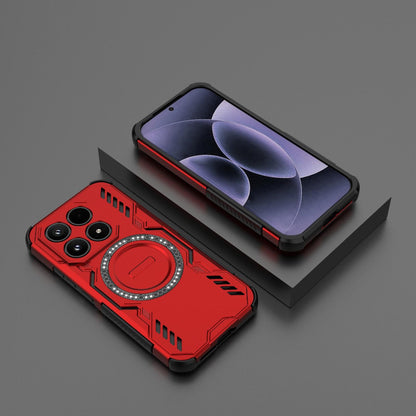 Xiaomi 17 5G Butterfly Armor MagSafe Magnetic Ring Shockproof Protective Phone Case with Stand