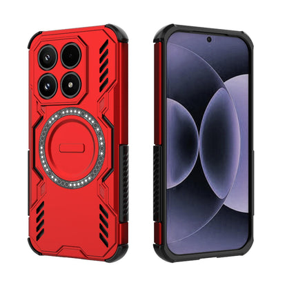 Xiaomi 17 5G Butterfly Armor MagSafe Magnetic Ring Shockproof Protective Phone Case with Stand