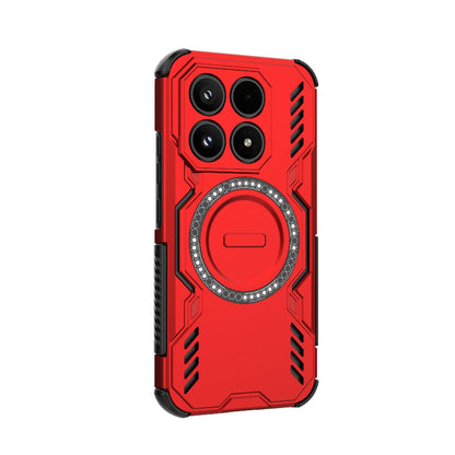 Xiaomi 17 5G Butterfly Armor MagSafe Magnetic Ring Shockproof Protective Phone Case with Stand