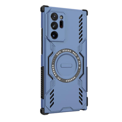 Samsung Galaxy Note20 Ultra Butterfly Armor MagSafe Magnetic Ring Shockproof Protective Phone Case with Stand