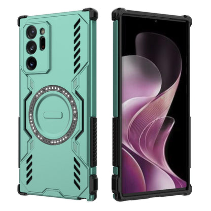 Samsung Galaxy Note20 Ultra Butterfly Armor MagSafe Magnetic Ring Shockproof Protective Phone Case with Stand