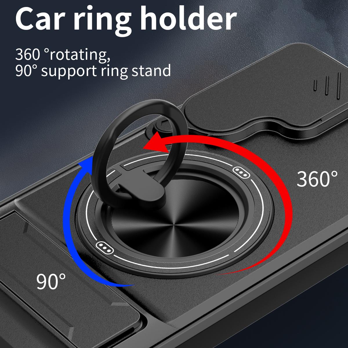Samsung Galaxy S26+ 5G Multifunctional Magnetic Shockproof Phone Case with Sliding Lens Window Stand Cover