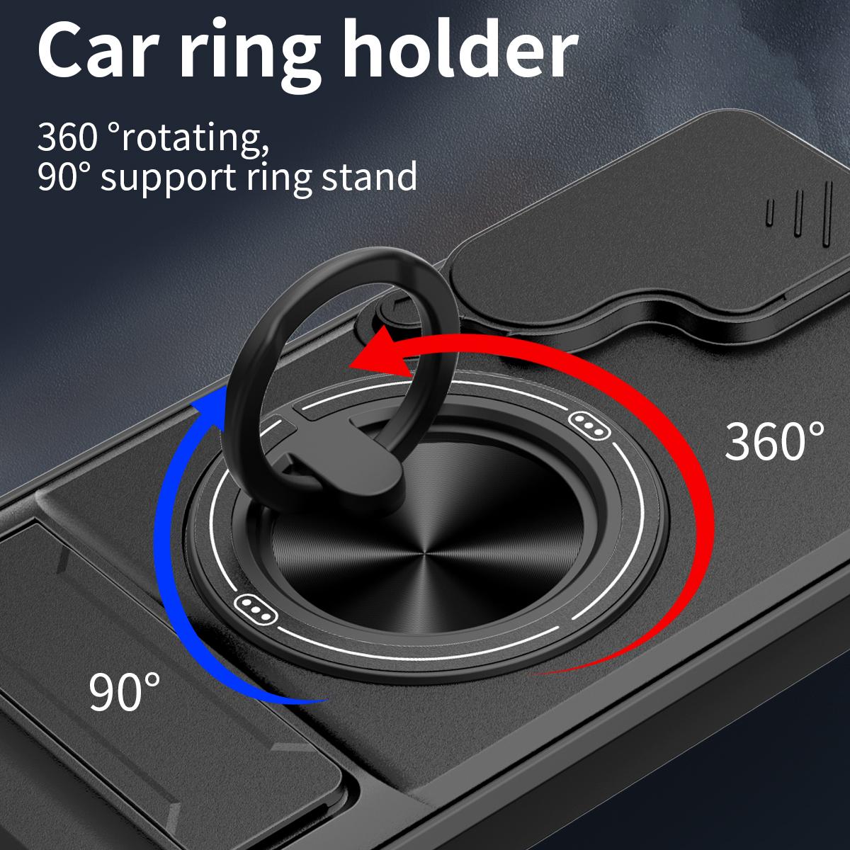 Samsung Galaxy S26 5G Multifunctional Magnetic Shockproof Phone Case with Sliding Lens Window Stand Cover