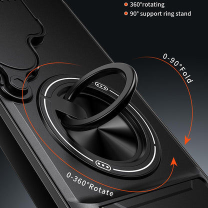 Samsung Galaxy S26 Ultra 5G Multifunctional Magnetic Shockproof Phone Case with Sliding Lens Window Stand Cover