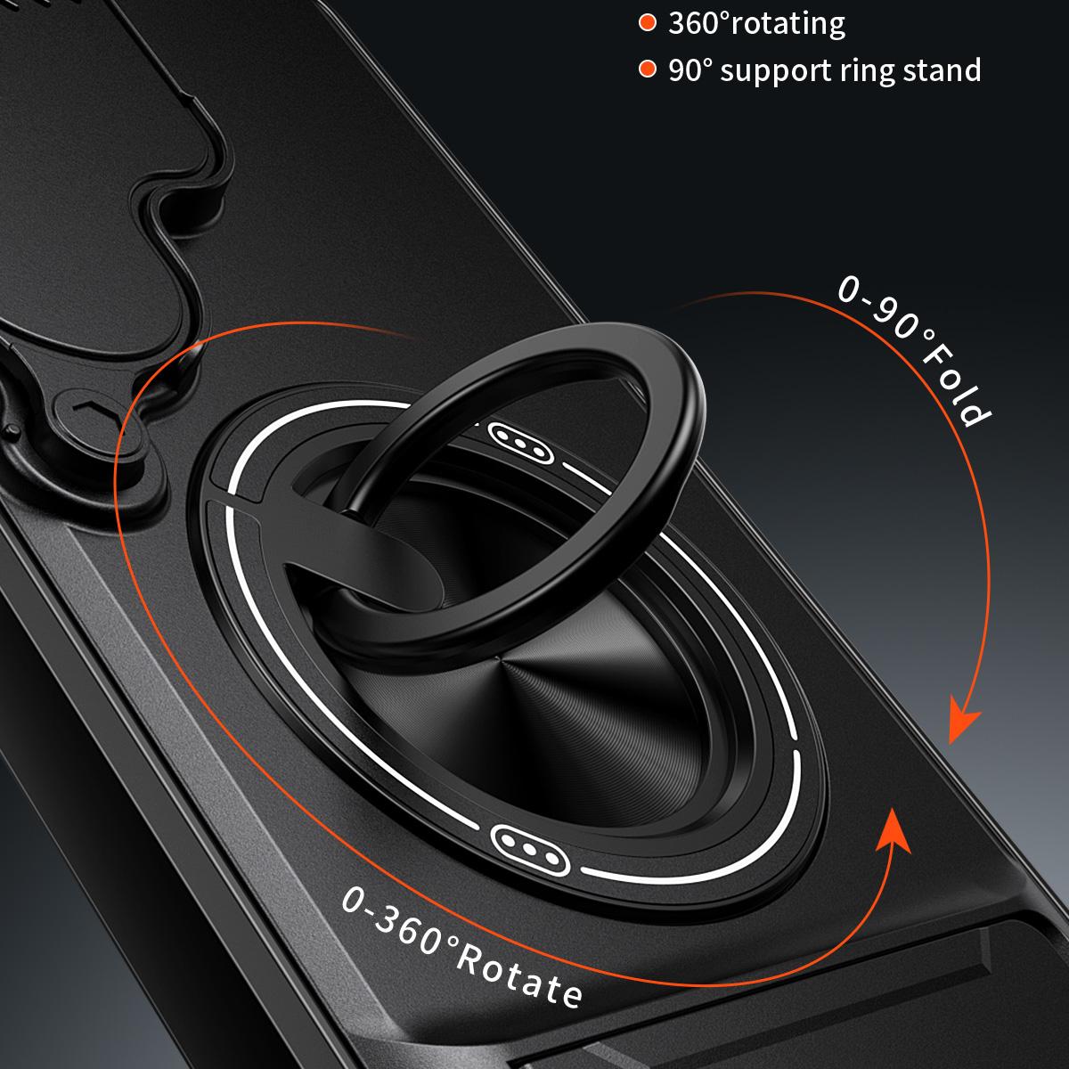 Samsung Galaxy S26 Ultra 5G Multifunctional Magnetic Shockproof Phone Case with Sliding Lens Window Stand Cover