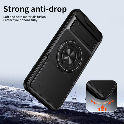 Motorola Edge 70 Pro+ 5G Multifunctional Magnetic Shockproof Phone Case with Sliding Lens Window Stand Cover